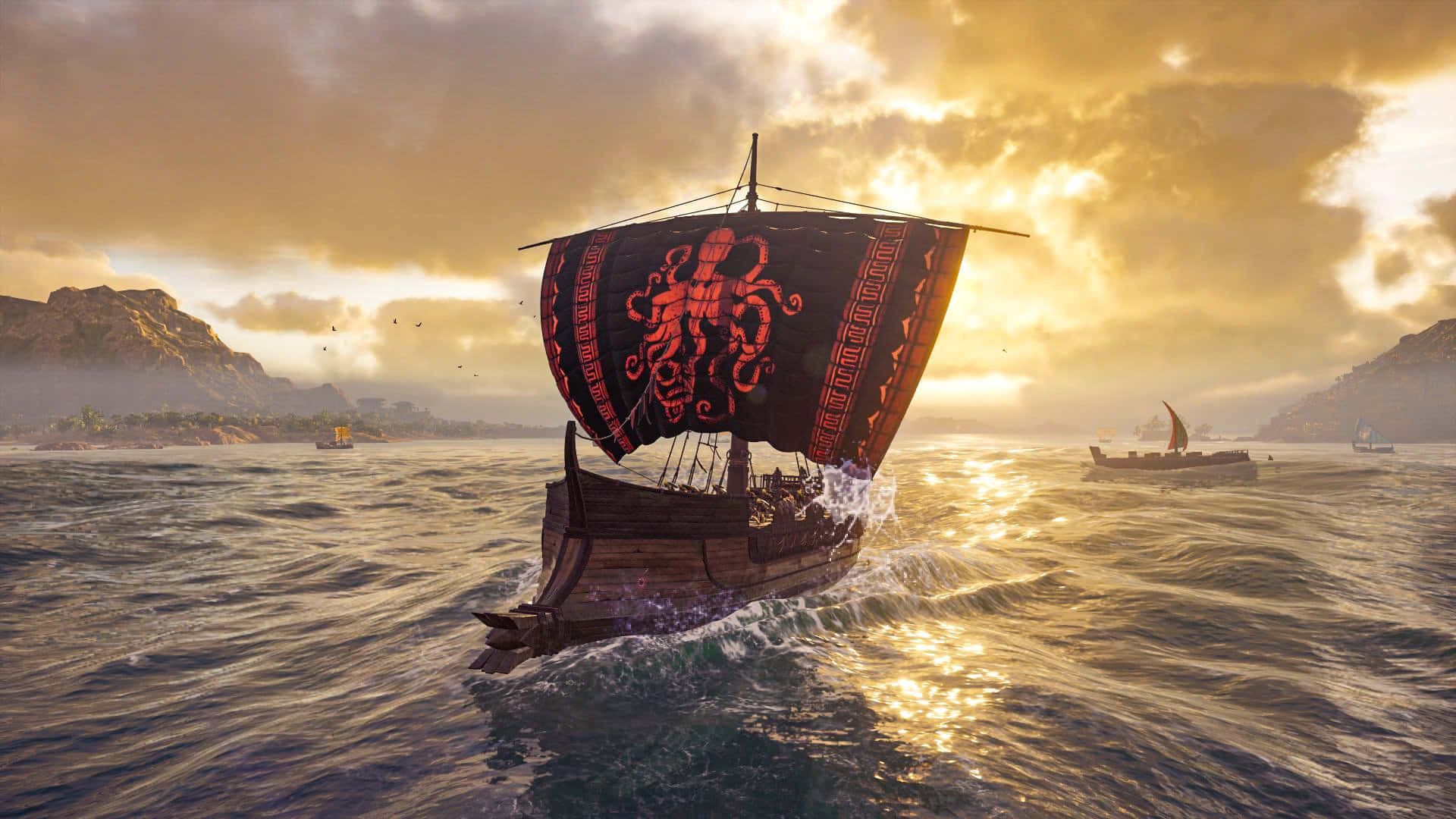 Assassin's Creed Odyssey Background Viking Ship
