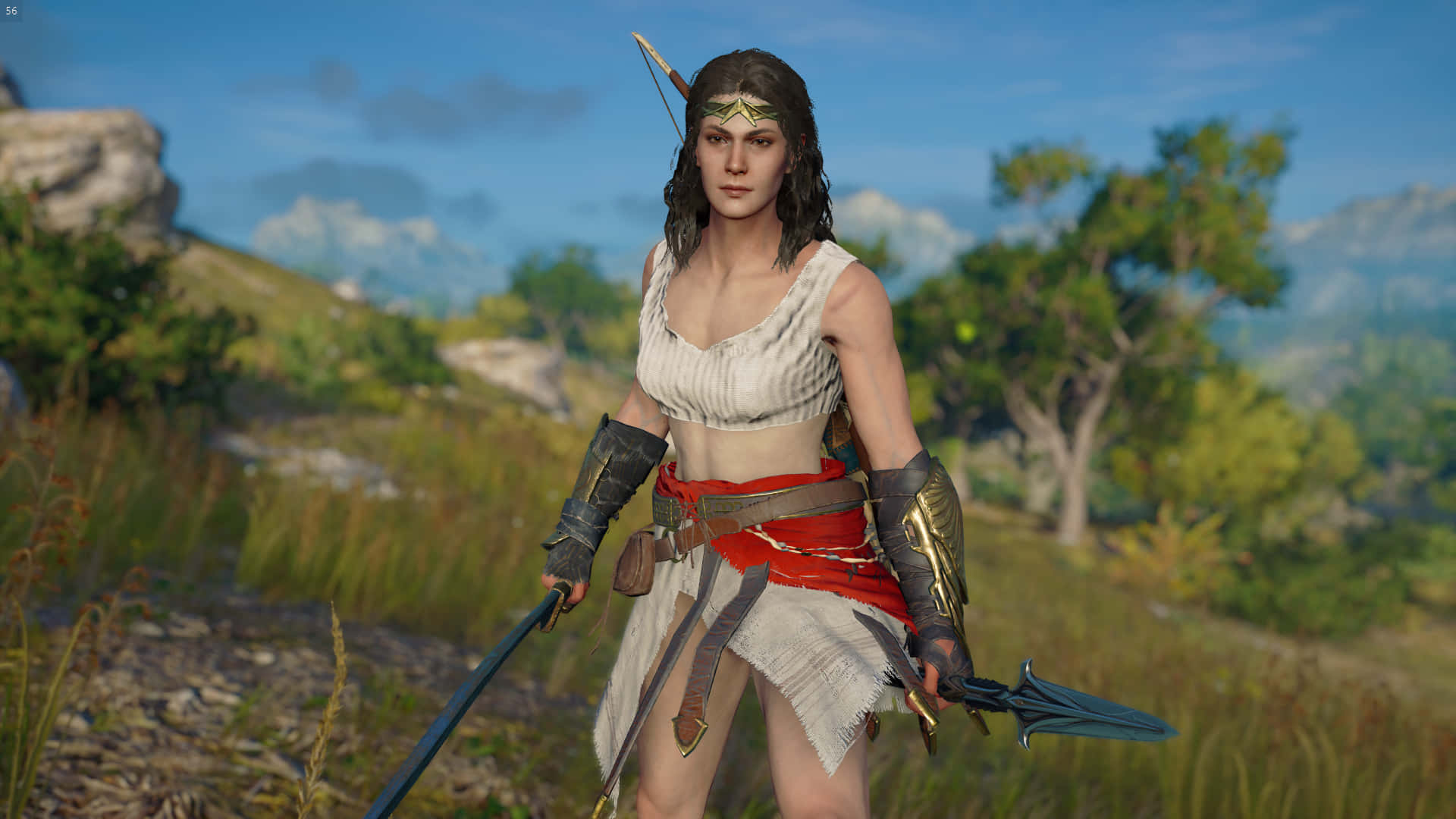 Assassin's Creed Odyssey Background Kassandra In Forest