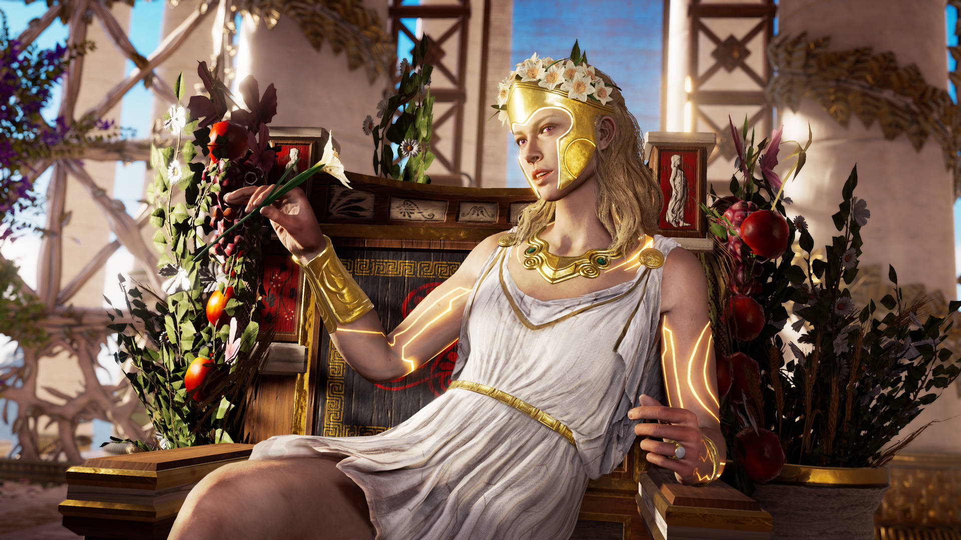 Assassin's Creed Odyssey Persephone On Throne