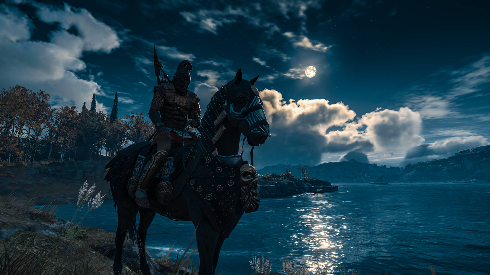 Assassin's Creed Odyssey Spartan Riding Horse Wallpaper