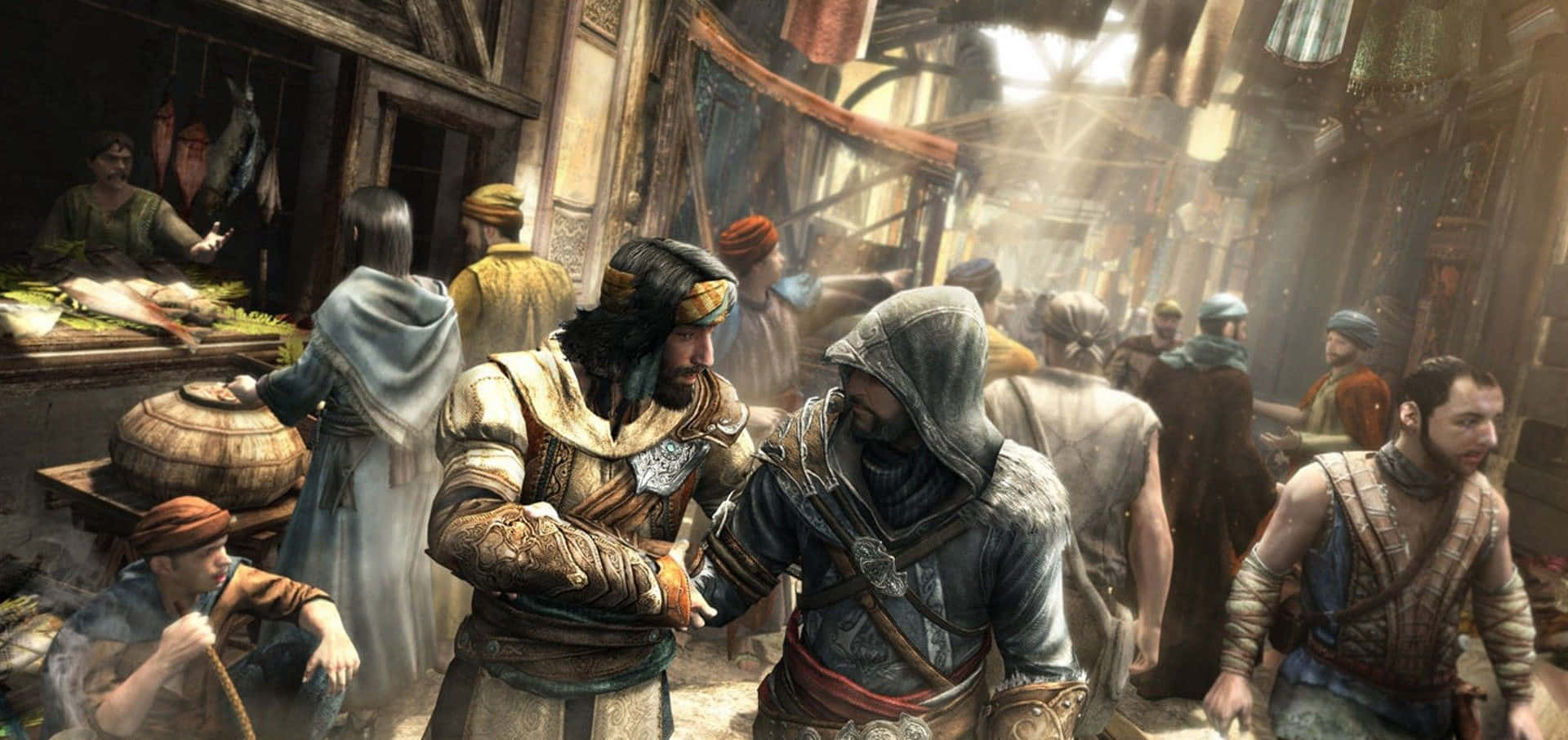 Assassin's Creed Revelations Action-Packed Moment Wallpaper