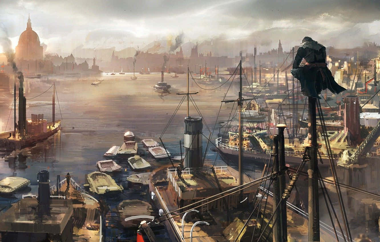 Evie Frye, stealthy protagonist in Assassin's Creed Syndicate Wallpaper