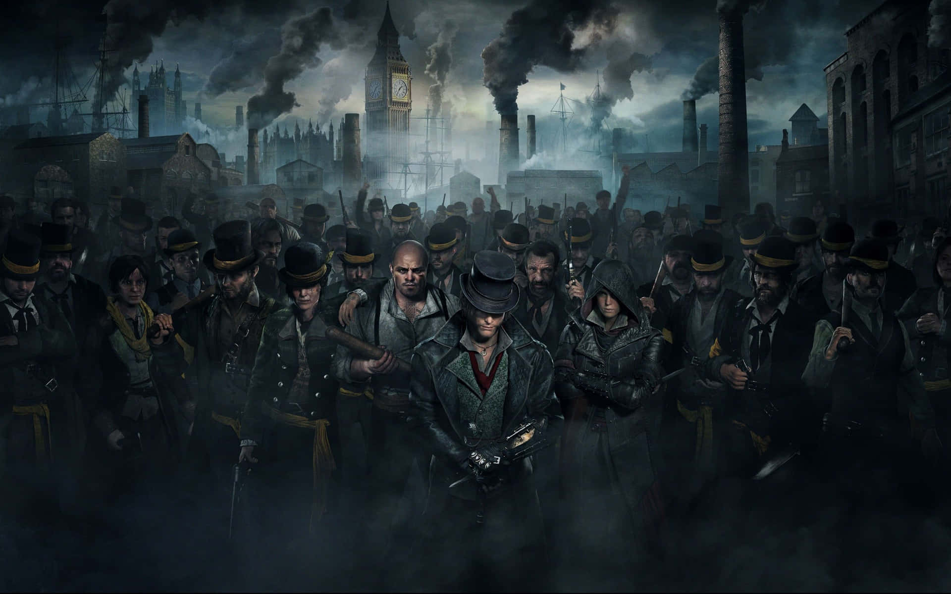 Assassin's Creed Syndicate - The Twins, Evie, and Jacob Frye in London Wallpaper