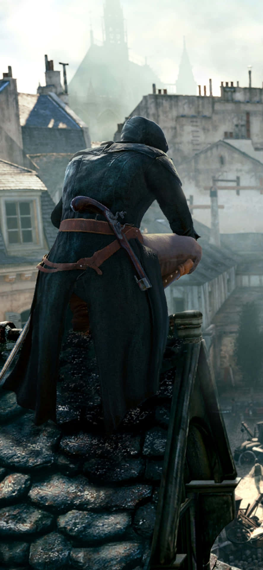 Assassin's Creed Unity protagonist Arno Dorian in the streets of Paris Wallpaper
