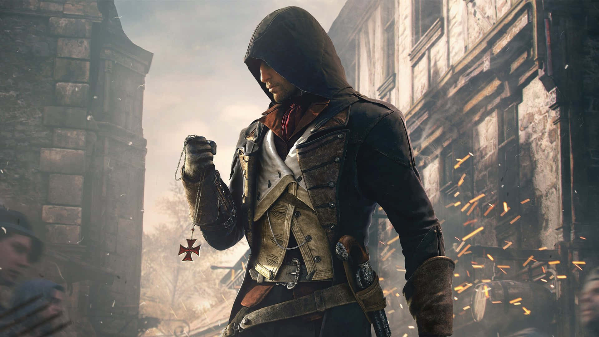 Intense action in Assassin's Creed Unity Wallpaper