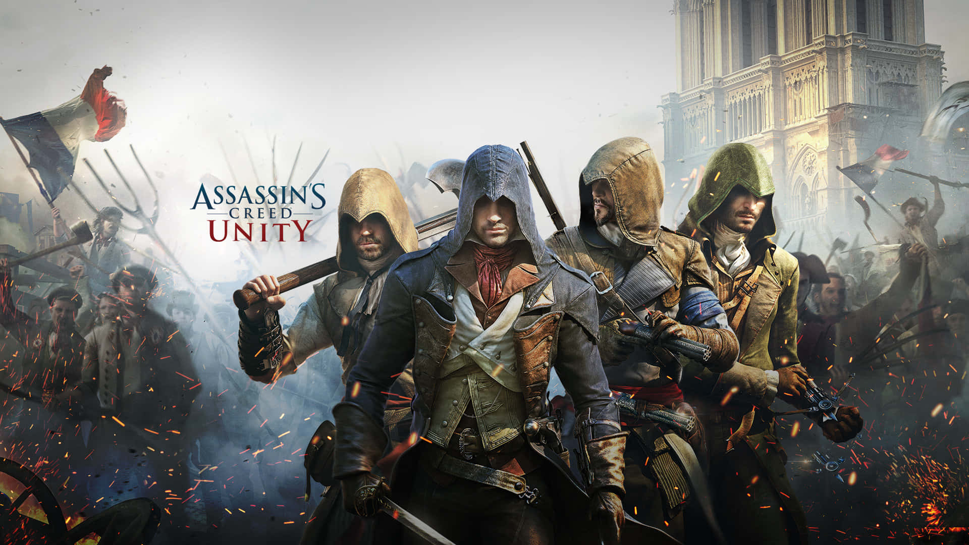 Assassin's Creed Unity: Arno Dorian in Action Wallpaper