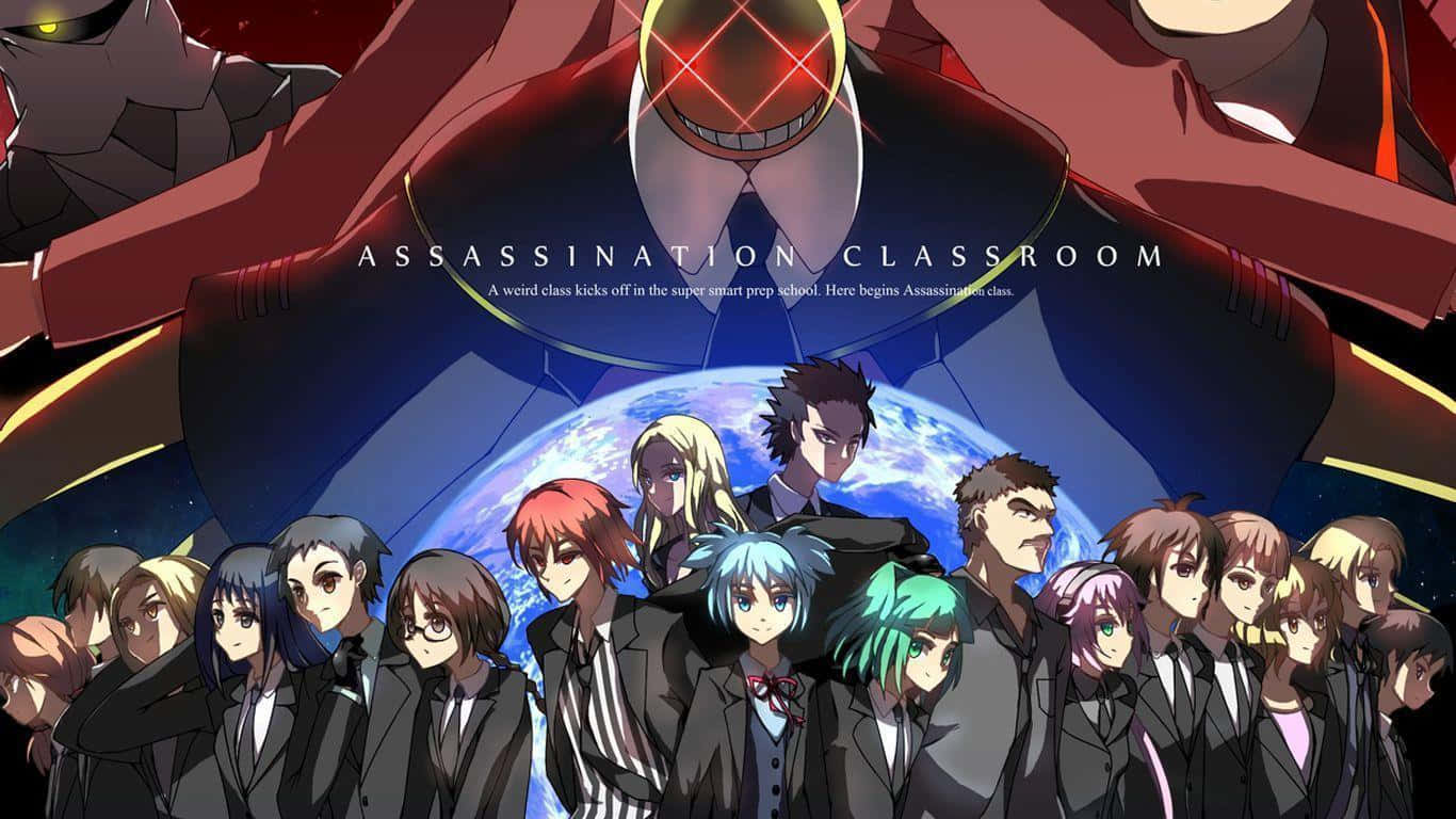 "The students of Class 3-E are ready to show off their skills in Assassination Classroom!"