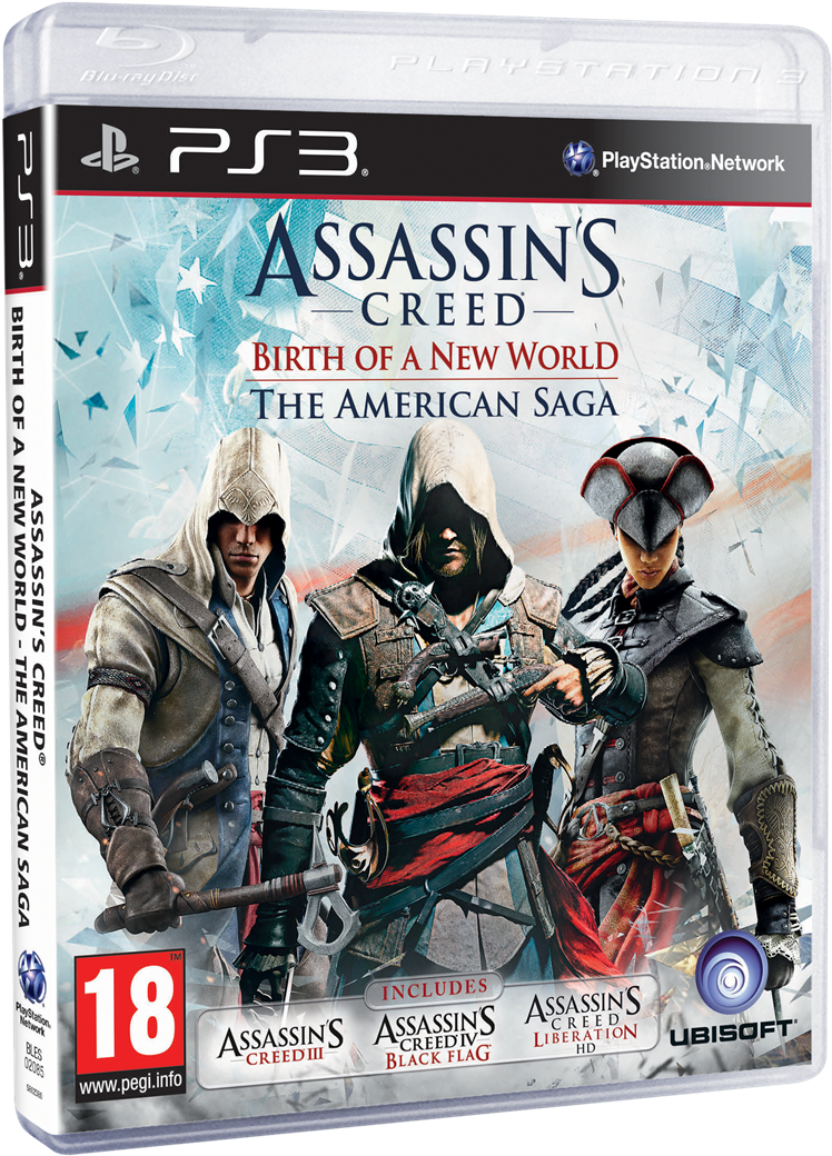 Assassins Creed American Saga P S3 Cover PNG