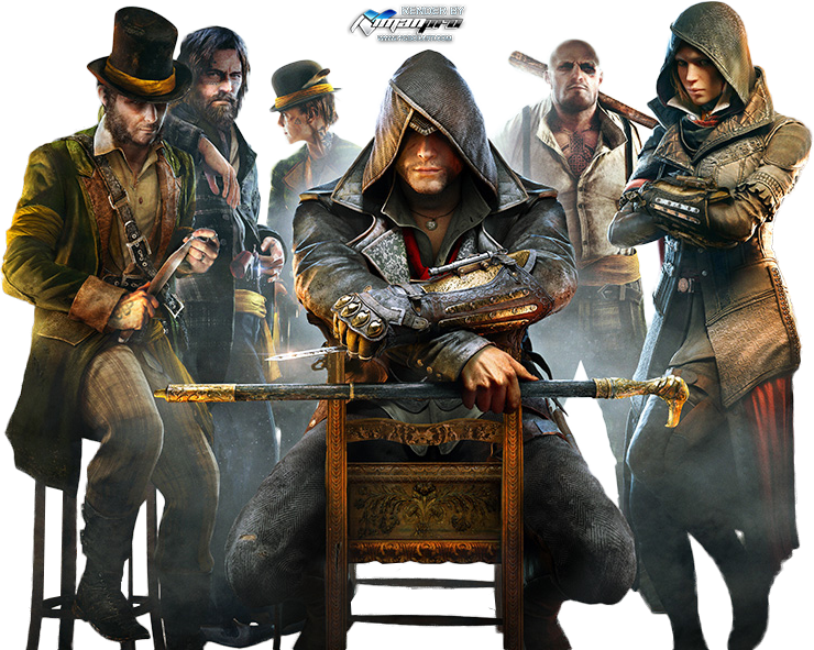 Assassins Creed Character Lineup PNG