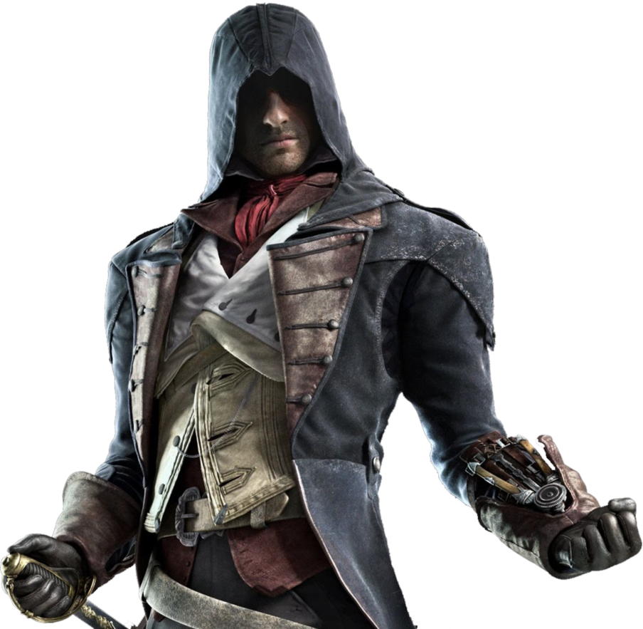 Assassins Creed Characterwith Hidden Blade PNG