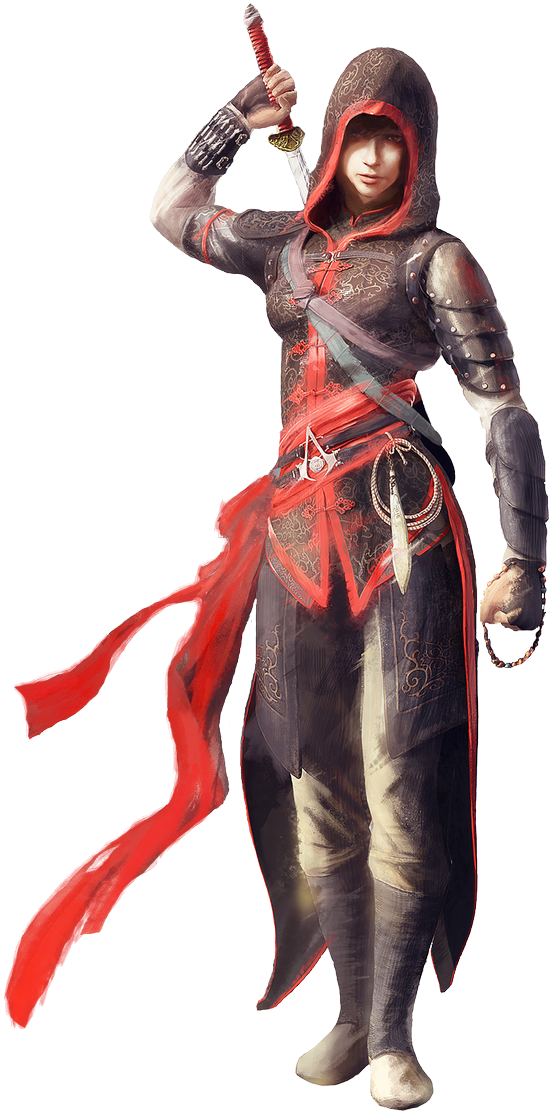 Assassins Creed Female Assassin Character PNG