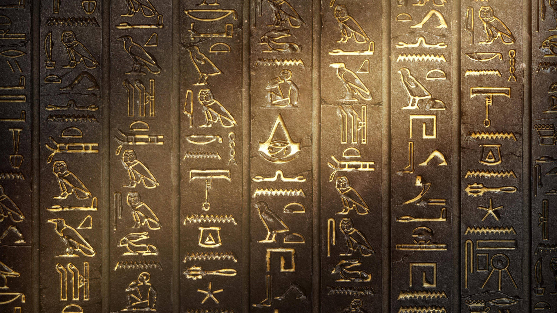 Assassins Creed Origins Gold Scriptures Wallpaper