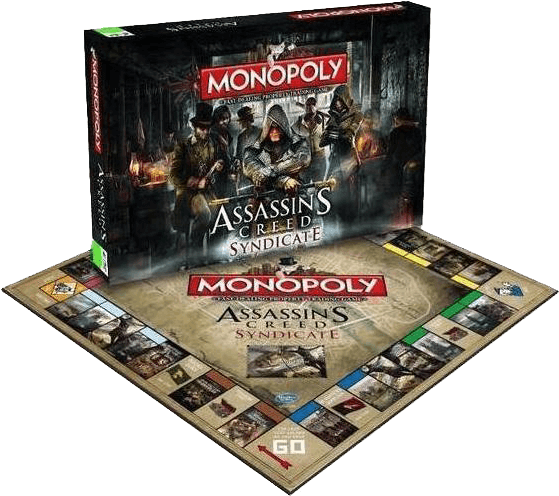 Assassins Creed Syndicate Monopoly Board Game PNG