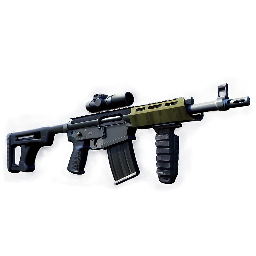 Assault Rifle For Game Design Png 06122024 PNG