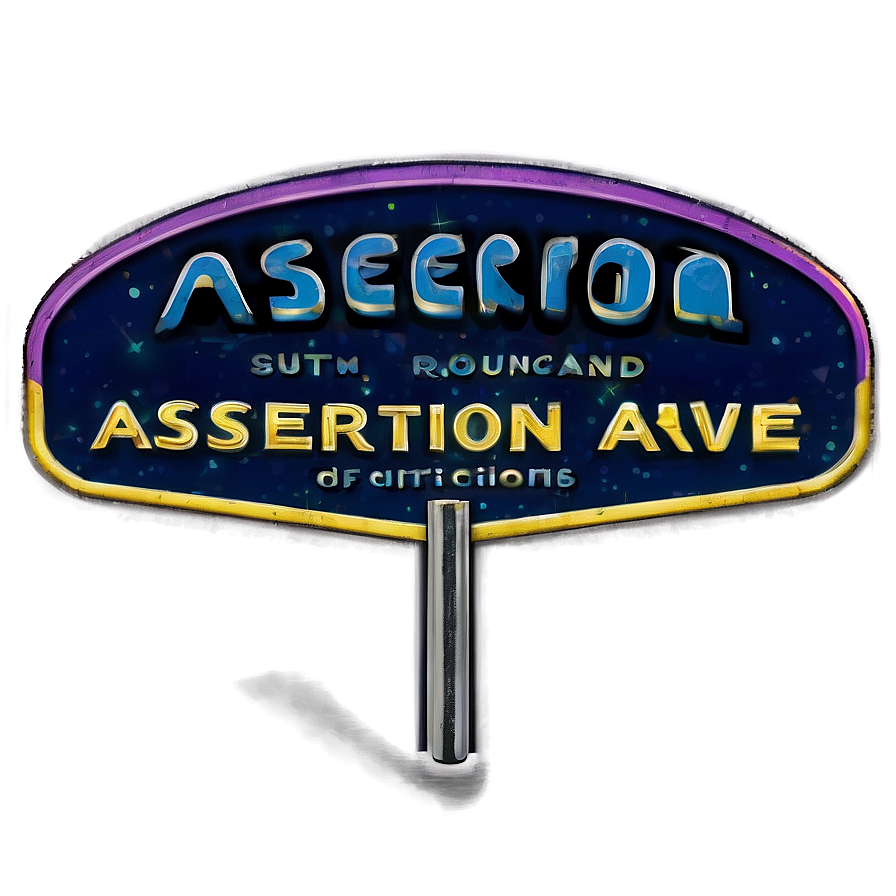 Assertion Avenue Sign PNG