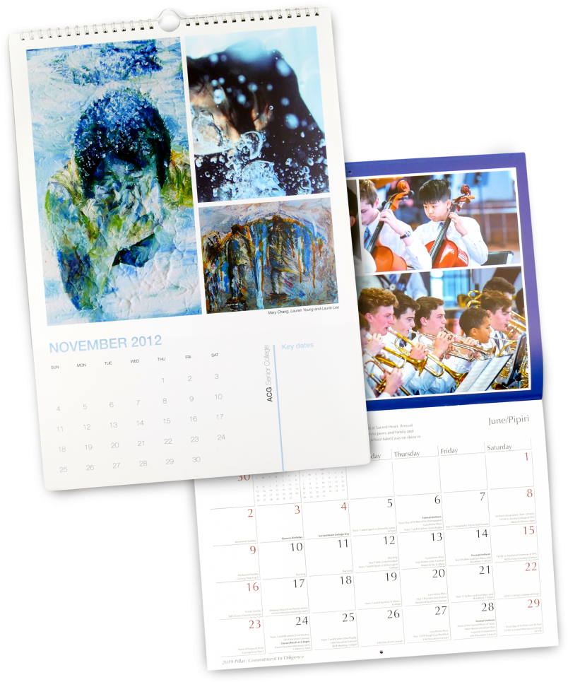 Assorted Calendars Display20122019 PNG