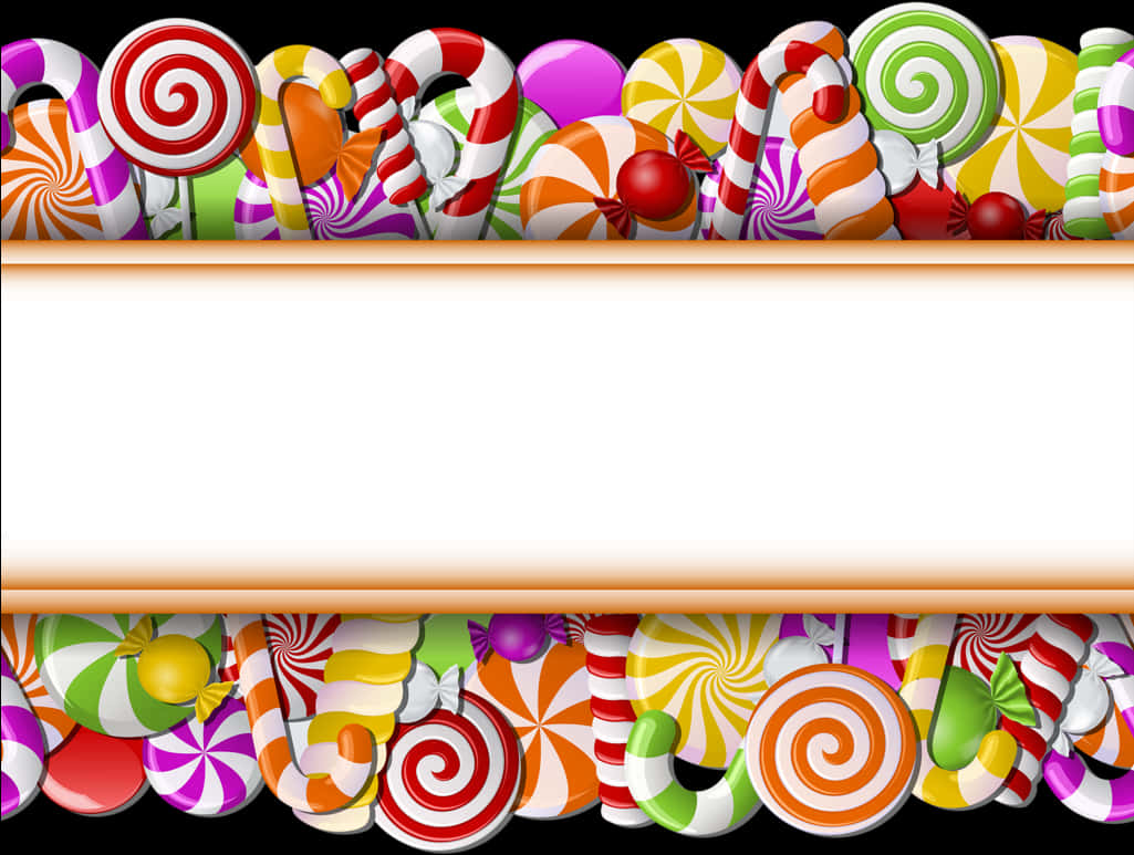 Assorted Candy Collection Banner PNG