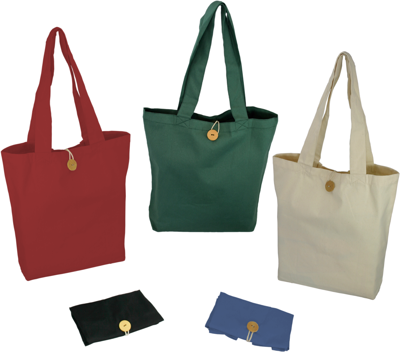 Assorted Canvas Tote Bags PNG