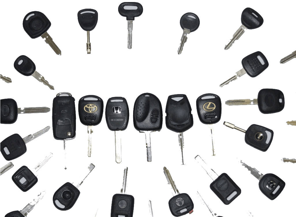 Assorted Car Keys Collection PNG