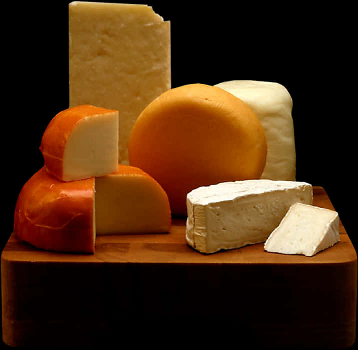 Assorted Cheese Selection PNG