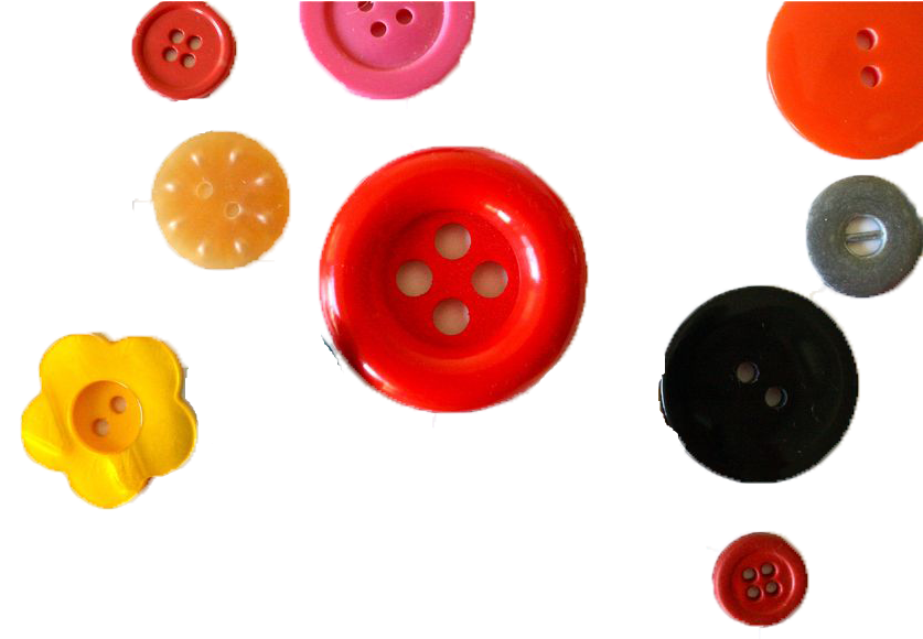 Assorted Clothing Buttons Transparent Background PNG