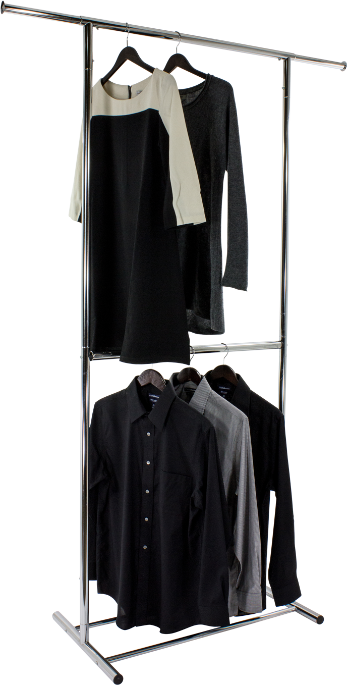 Assorted Clothingon Rack PNG