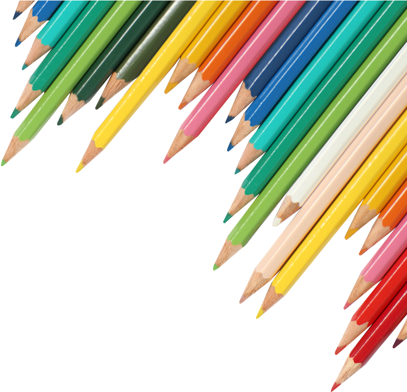 Assorted Colored Pencils PNG