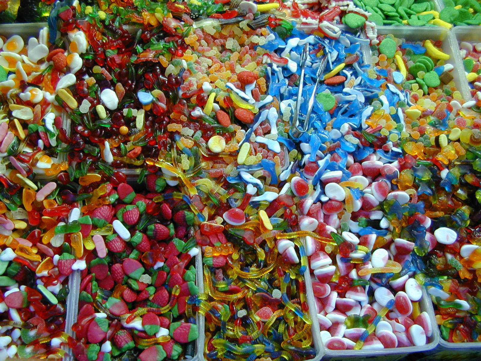 Assorted Colorful Candies Wallpaper