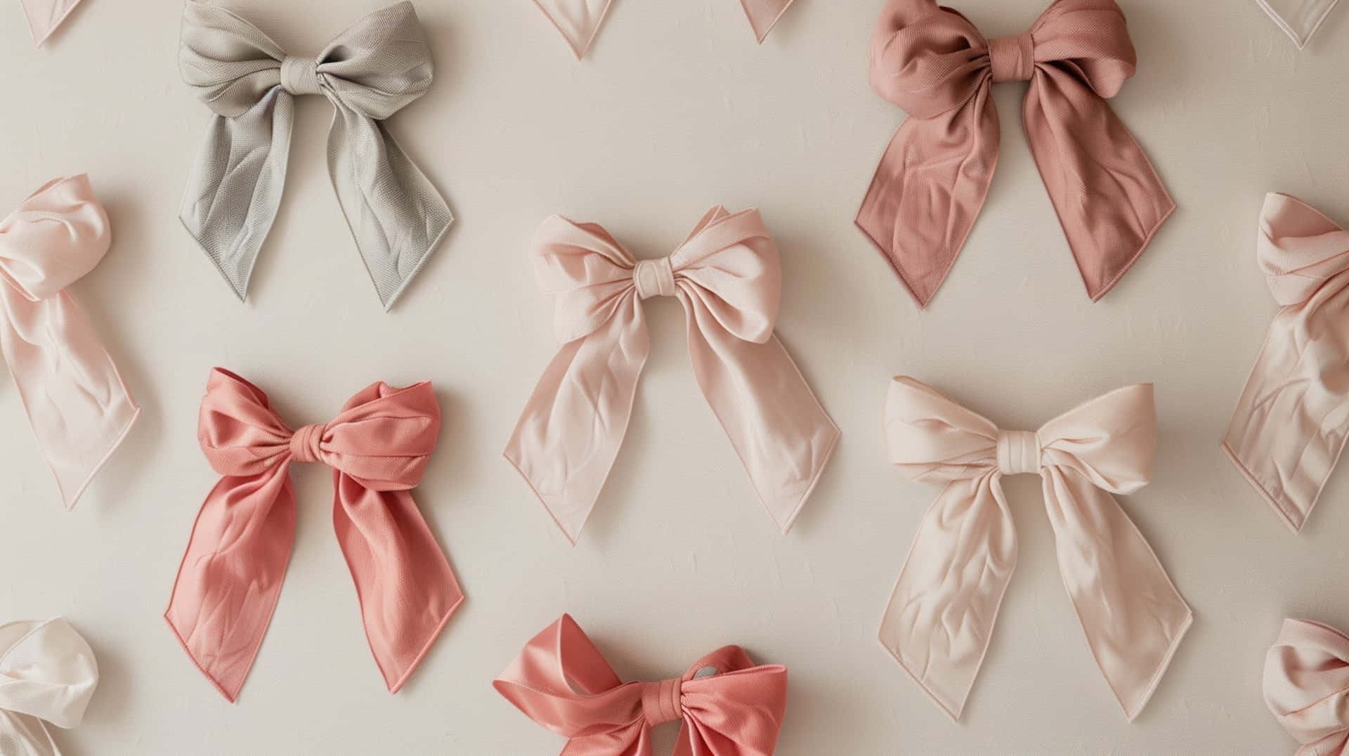 Assorted Coquette Bows Display Wallpaper