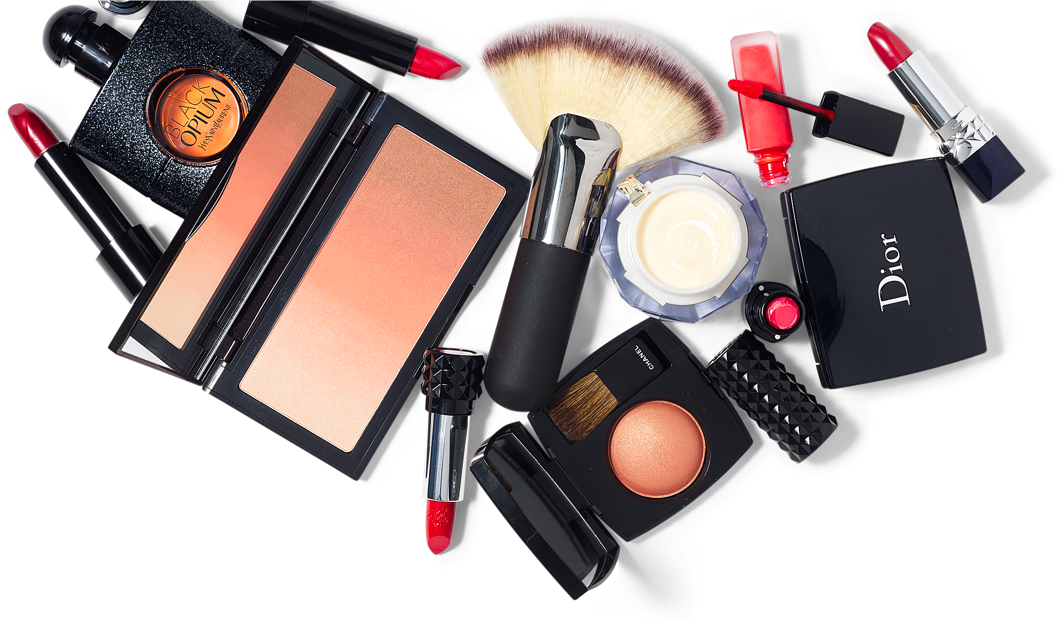 Assorted Cosmetic Products Collection PNG