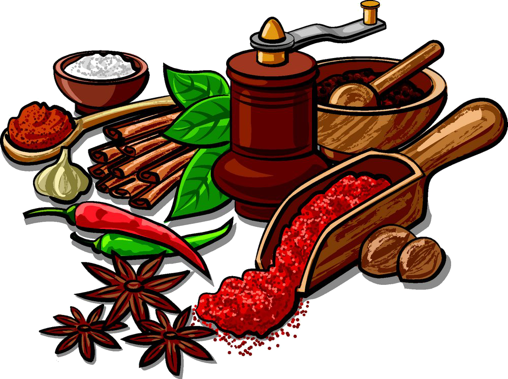 Assorted Culinary Herbsand Spices PNG