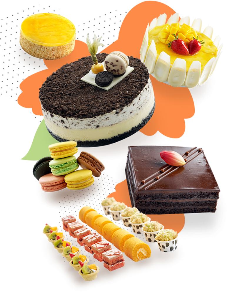 Assorted Dessert Selection PNG