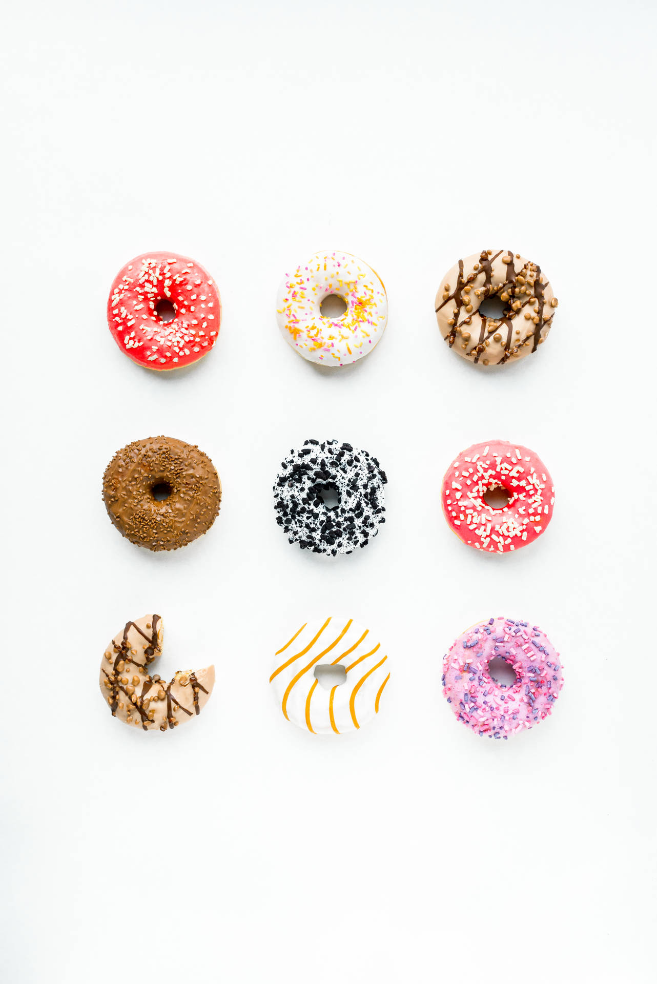 Assorted Doughnuts Pastry Wallpaper