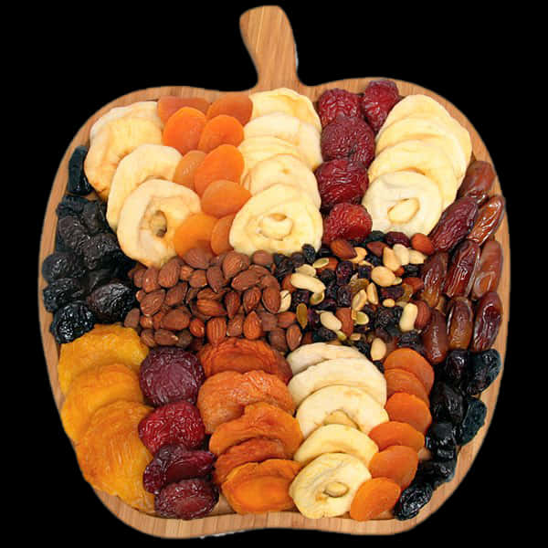 Assorted Dried Fruit Platter PNG