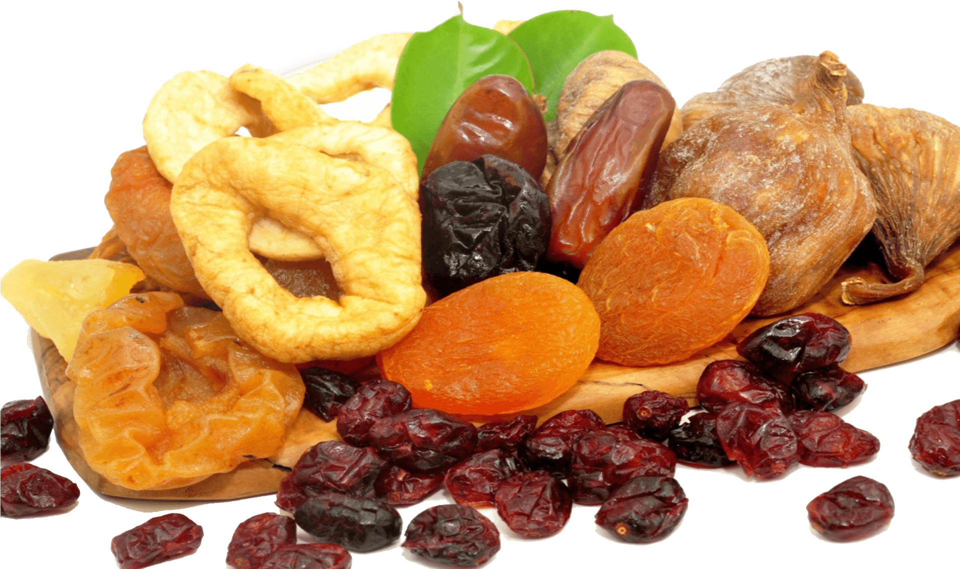 Assorted Dried Fruits Selection PNG