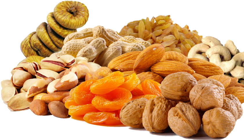 Assorted Dry Fruits Collection PNG