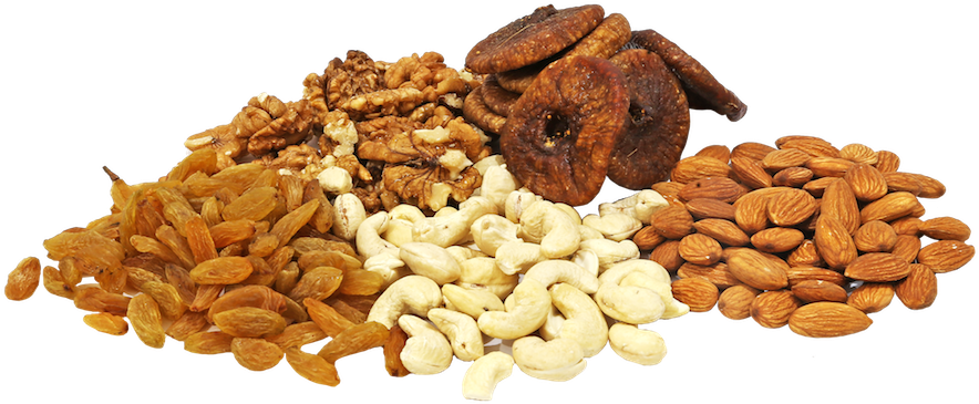 Assorted Dry Fruits Collection PNG