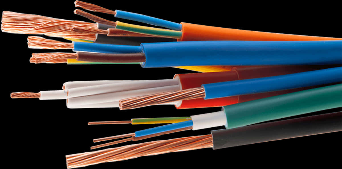 Assorted Electrical Cables PNG