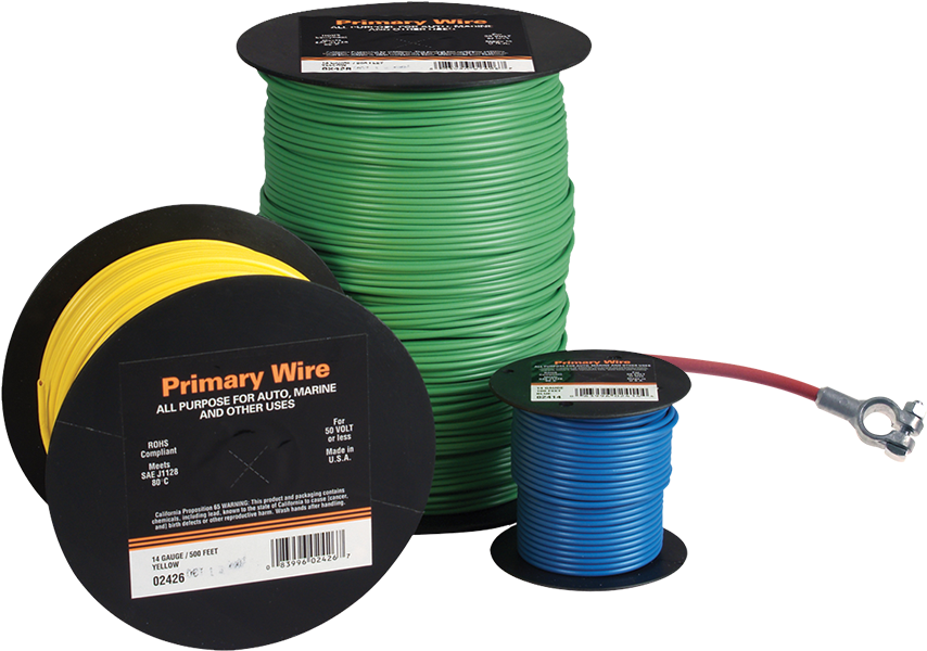 Assorted Electrical Wiresand Cables PNG