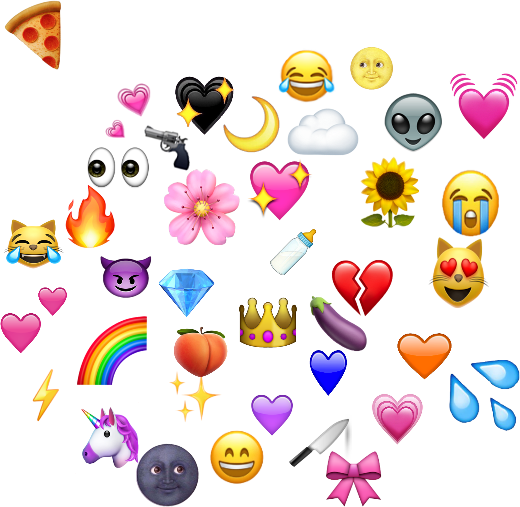 Assorted Emoji Collection PNG