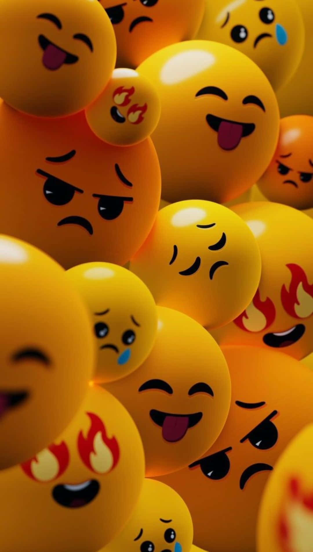 Image D'expressions D'émojis Variés Fond d'écran