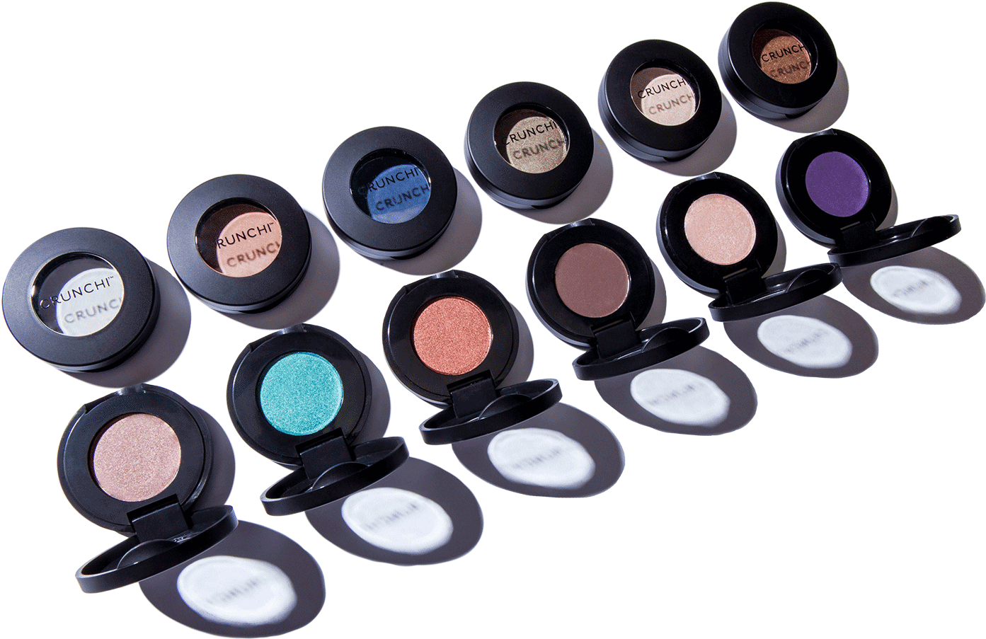 Assorted Eyeshadow Compacts Collection PNG