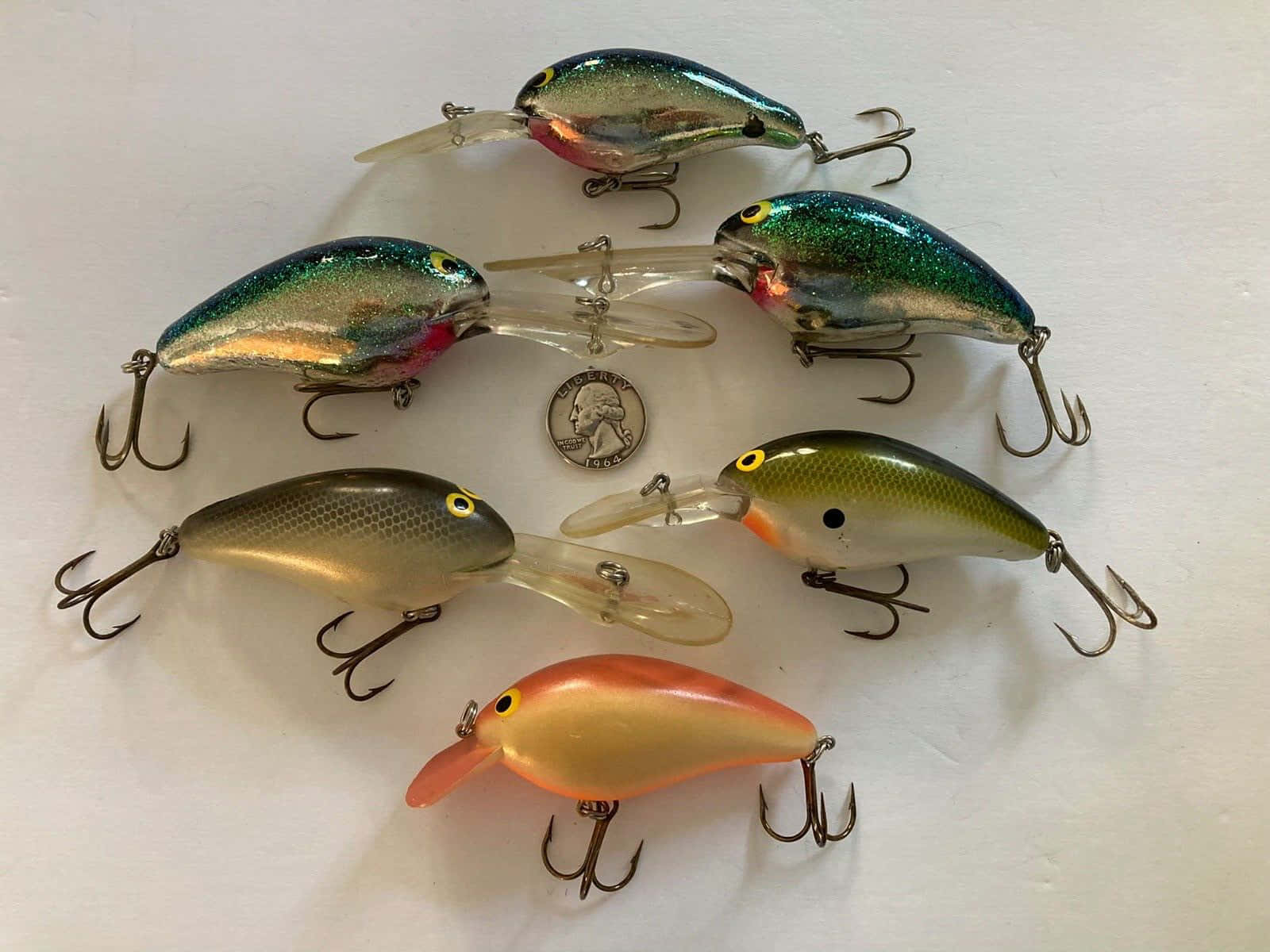 Assorted Fishing Lures Collection Wallpaper