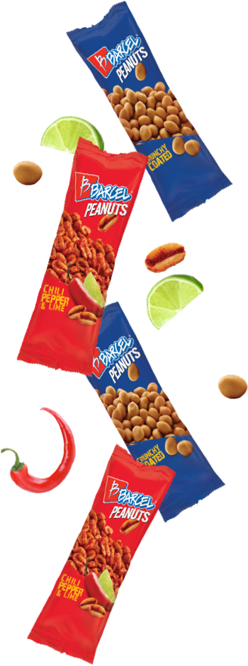 Assorted Flavored Peanuts Packages PNG