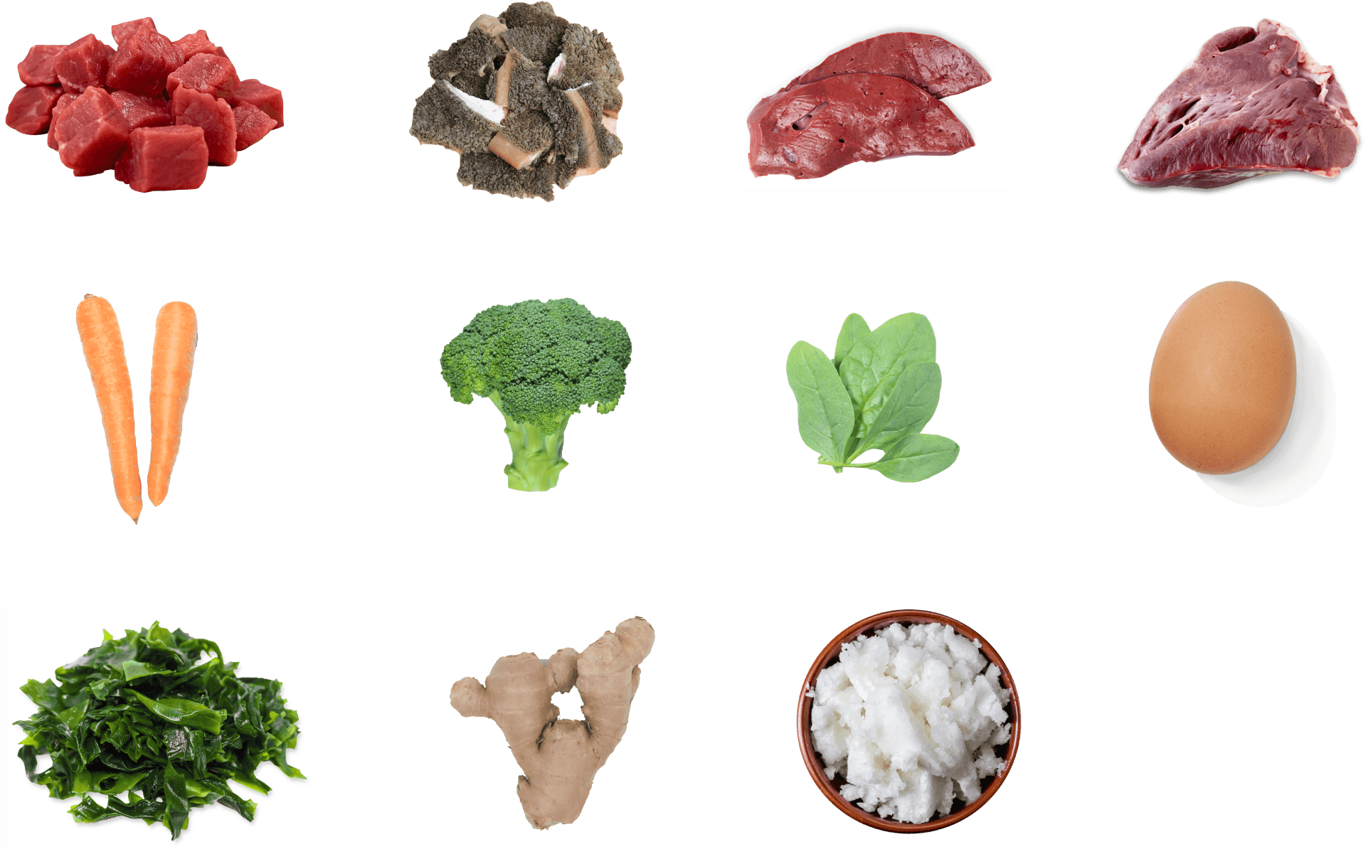 Assorted Food Itemsand Broccoli PNG
