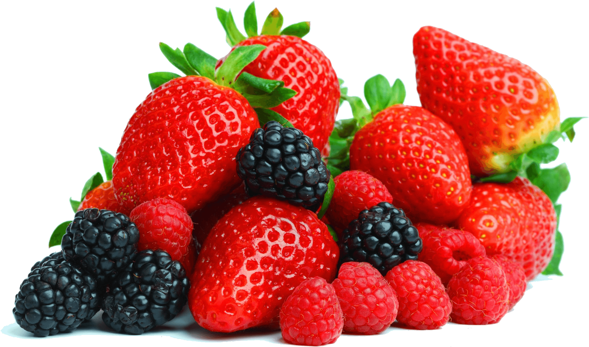 Assorted Fresh Berries Transparent Background PNG