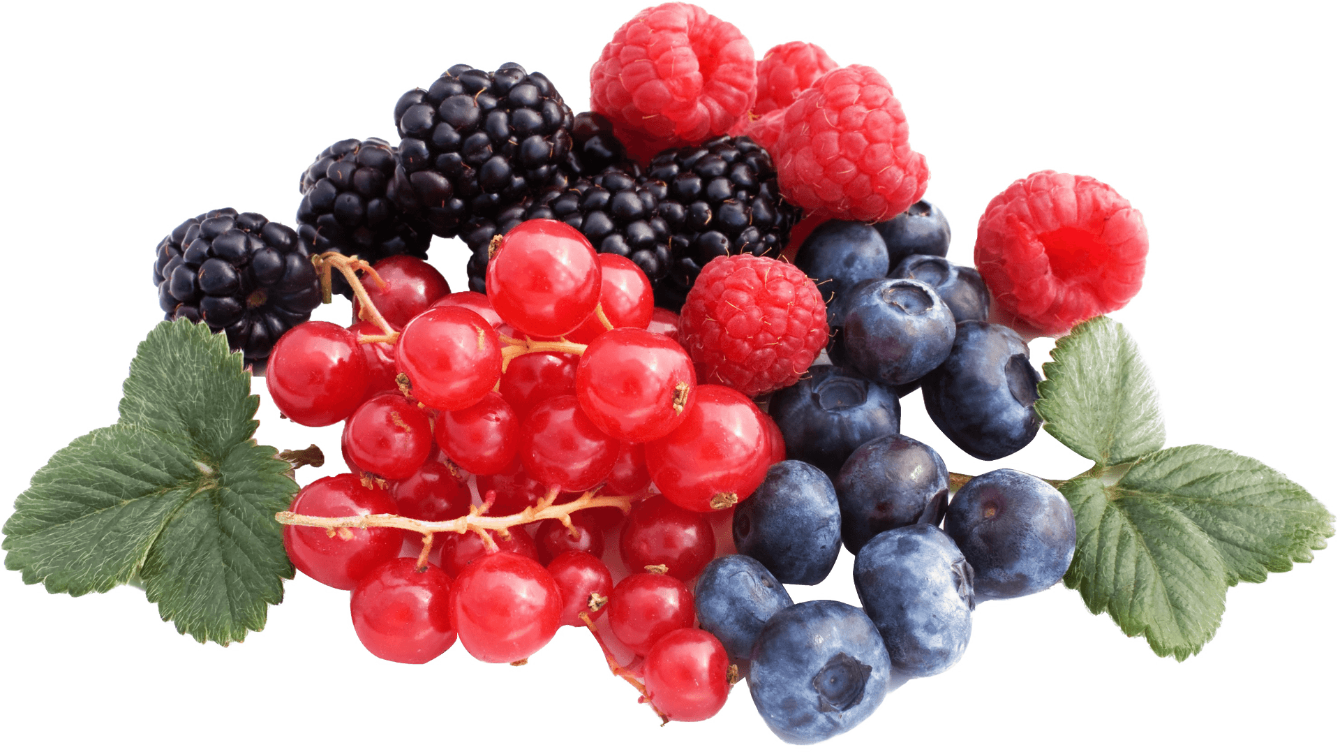 Assorted Fresh Berries Transparent Background PNG