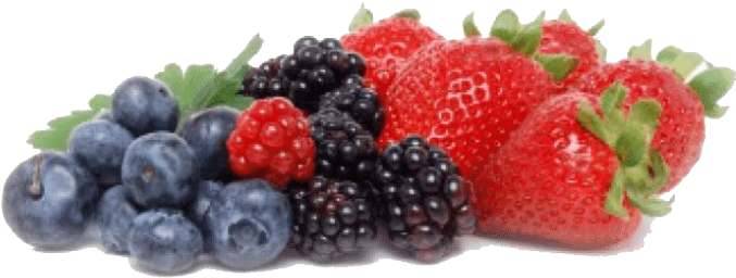 Assorted Fresh Berries Transparent Background PNG