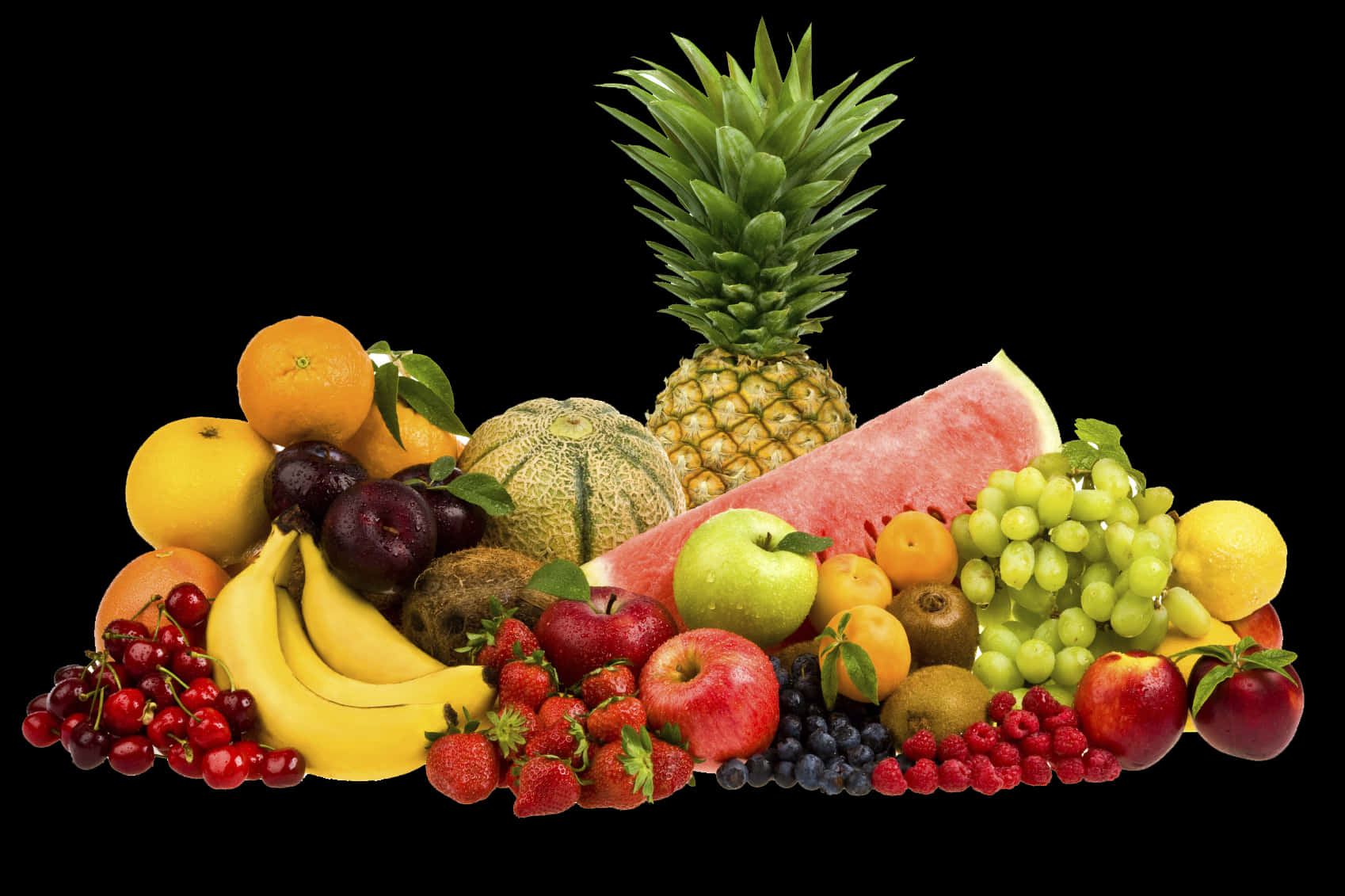 Assorted Fresh Fruit Selection PNG