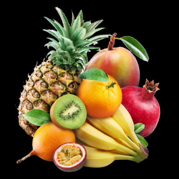 Assorted Fresh Fruits Collection PNG